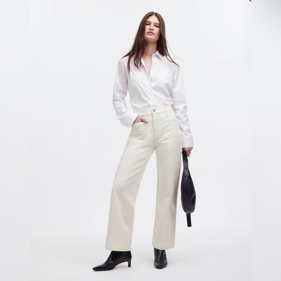 Madewell The Emmett Wide-Leg Full Length Jean: Patch Pocket Edition 32 - Picture 1 of 9